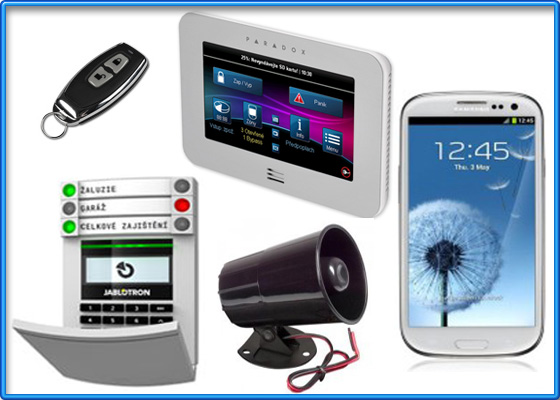 elektronick zabezpeovac systmy EZS, GSM komunikace, PCO, Alarmy, sirny, signalizace